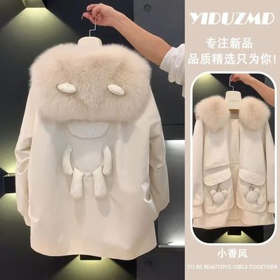 小个子减龄加绒加厚中长