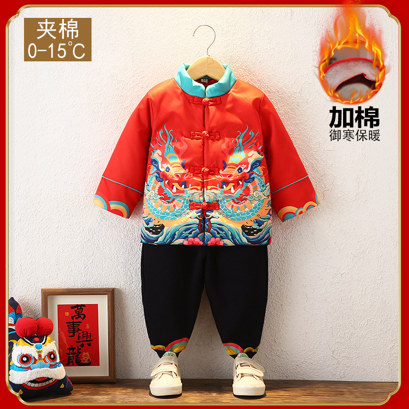 儿童唐装中国风新年礼服