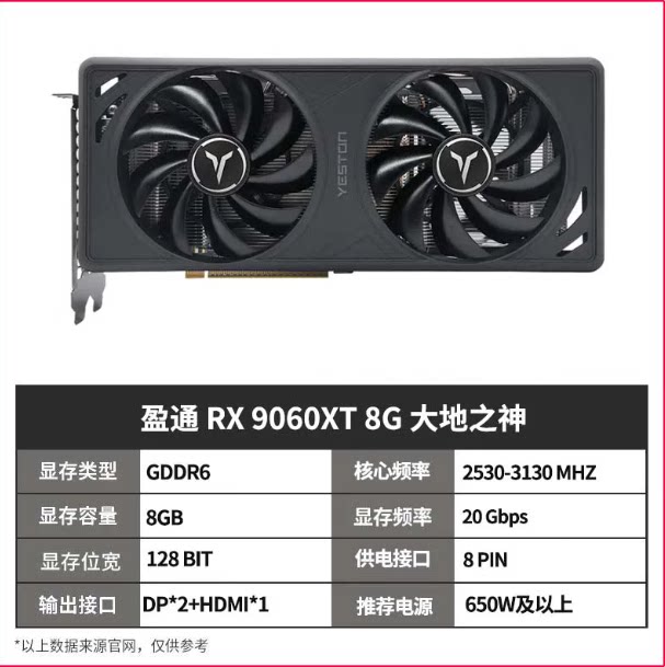 AMD RX 9060XT/9070XT/9070GR显卡 三角洲吃鸡游戏性价比显卡 - 实物图
