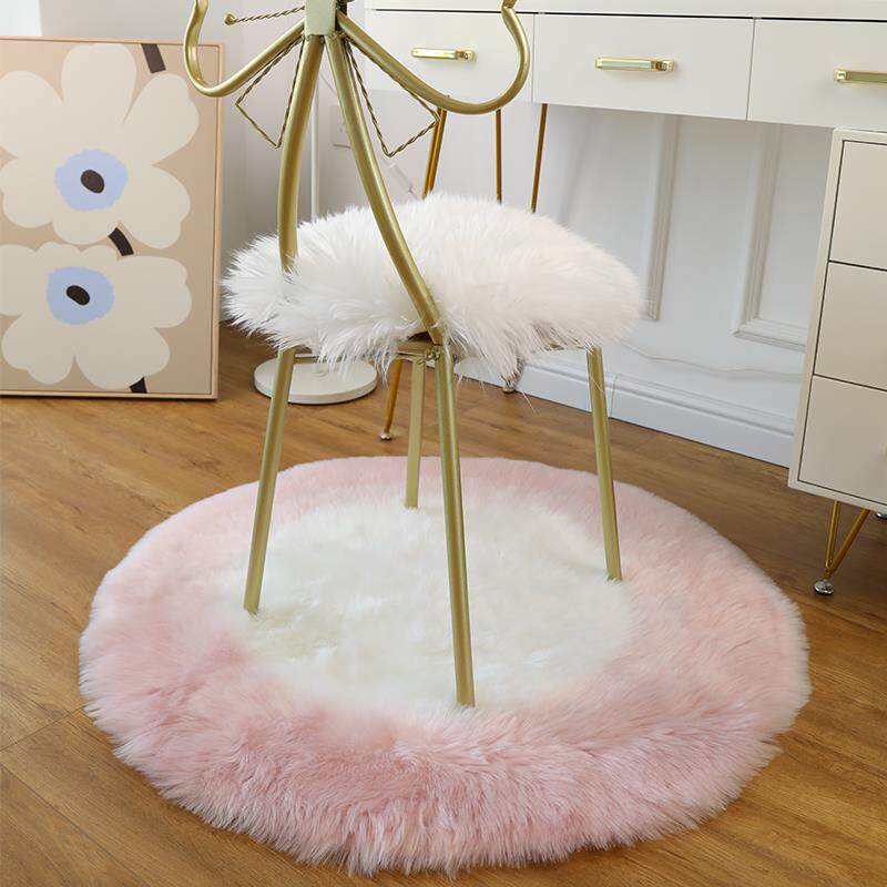 新款梳妆凳地毯衣帽间圆形大地垫书房电脑椅吊篮沙发茶几圆毯长毛