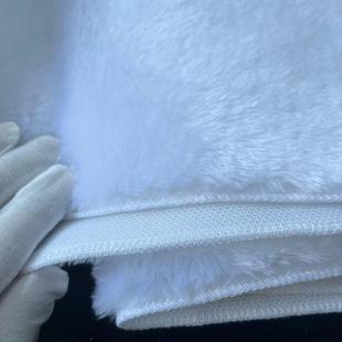 白色黑色毛绒布料珠宝柜台布展示垫布柜台垫底布饰品垫背景毯