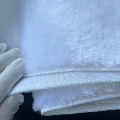 白色黑色毛绒布料珠宝柜台布展示垫布柜台垫底布饰品垫背景毯