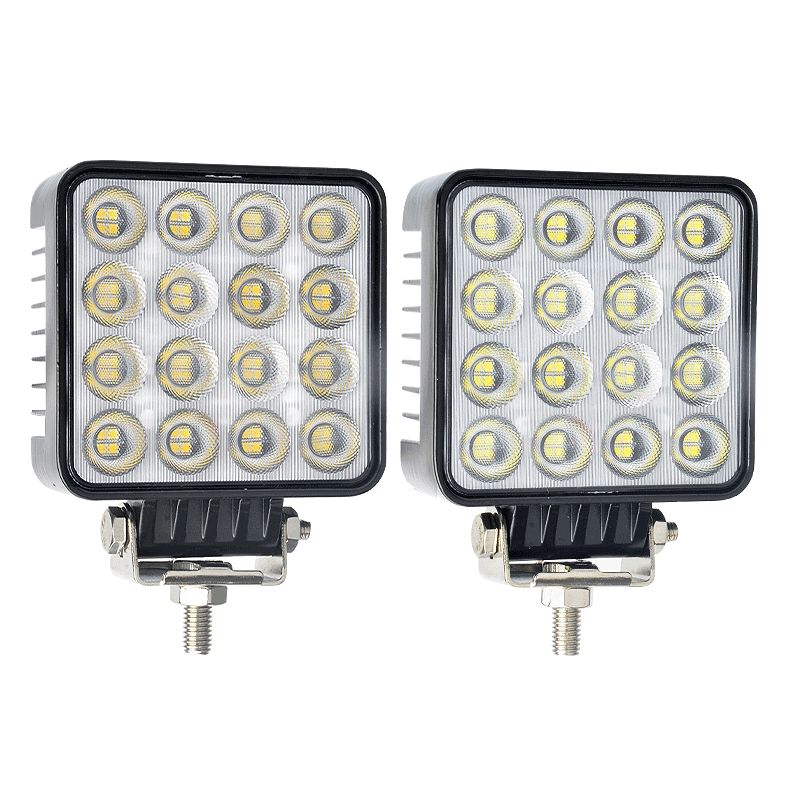 64灯散光挖掘机大臂灯抗震led工程机械照明大灯12V24V装载机射灯