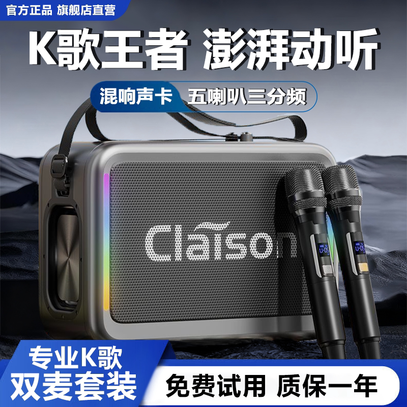 德国柏林声效之音户外K歌广场舞大音量无线蓝牙音箱家用直播话筒