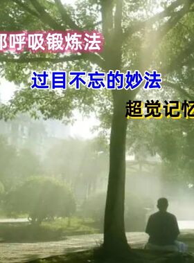 记忆力脑部呼吸锻炼改造大脑过目不忘修炼记忆法养生记忆训练方法