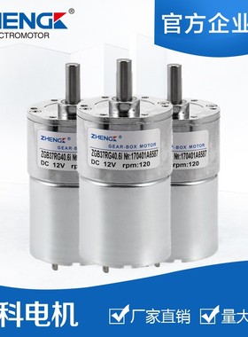 正科微型调速直流减速电机马达ZGB37RG 12v/24V大扭矩正反转