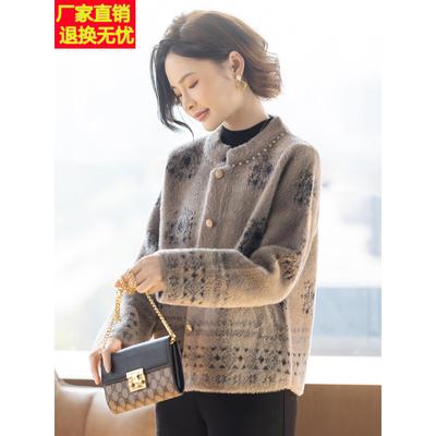 妈妈冬装外套2025新款洋气时尚上衣服40岁50厚款中老年妇女秋冬天