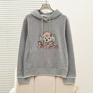 卫衣TTMW254CC2A 简约休闲加绒加厚连帽抽绳长袖 2025秋冬新款 女装