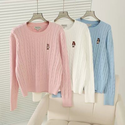 2025秋冬新款女装学院风复古针织衫绞花套头长袖毛衣TTKW25OT01Z