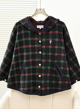 2026春季新款学院风复古绞花金扣针织毛衣开衫外套女TTCK2611C3K