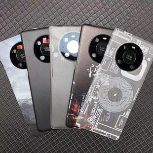 适用华为mate40pro塑料后盖Mate40E替换玻璃外后屏40背壳透明背盖