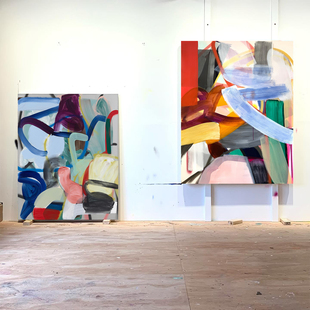 饰画客厅玄关挂画竖版 大尺寸单幅壁画 多巴胺抽象艺术装 umbluela