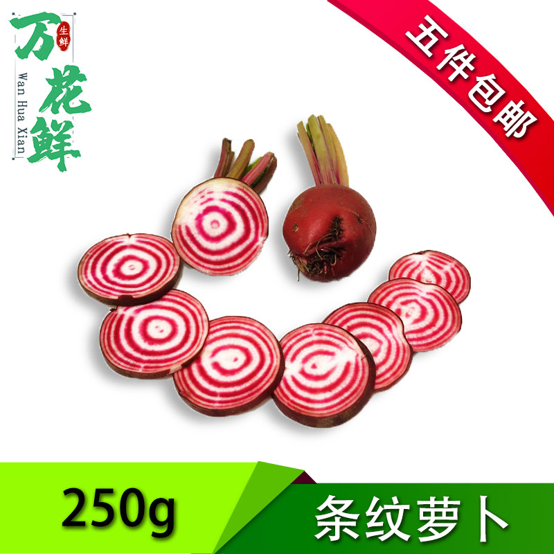 新鲜条纹萝卜 条纹菜头螺旋纹菜头西餐摆盘装饰花草点缀