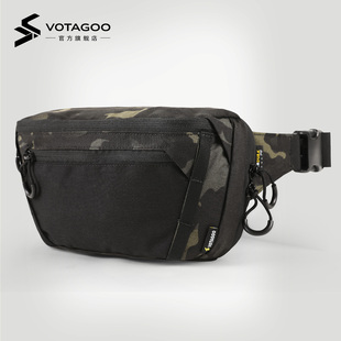 VOTAGOO 户外战术胸包CCW隐蔽携带手枪腰包EDC日常单肩斜跨包 EBL