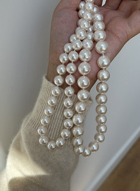 纯银法式打结女大颗粒气质复古