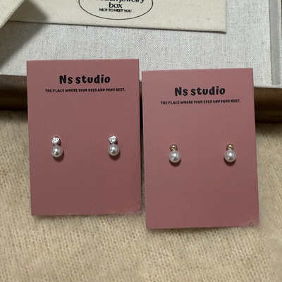 回馈！天然近圆淡水珍珠耳钉s925纯银/美国进口14k包金百搭女耳饰