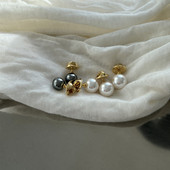 饰扣女 口装 经典 百搭施家正圆强光珍珠胸针别针防走光丝巾扣衣领袖