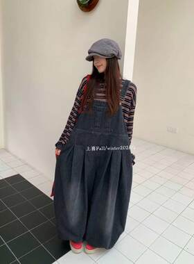 上喜秋冬款2026年宽松阔腿美式小