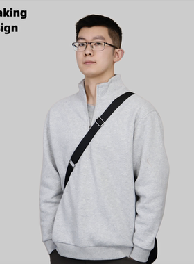 【ReMake】非lusteadystate半拉链立领加绒保暖软糯质地卫衣长袖