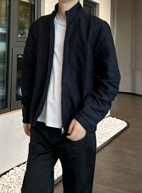 【ReMake】粉丝群福利 总裁系列全亚麻男士飞行员夹克外套