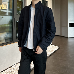 【ReMake】粉丝群福利 总裁系列全亚麻男士飞行员夹克外套