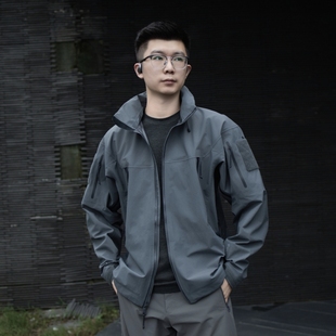 硬壳60D尼龙66ptfe膜防水透汽全压胶冲锋衣外套 军版 ReMake gen2