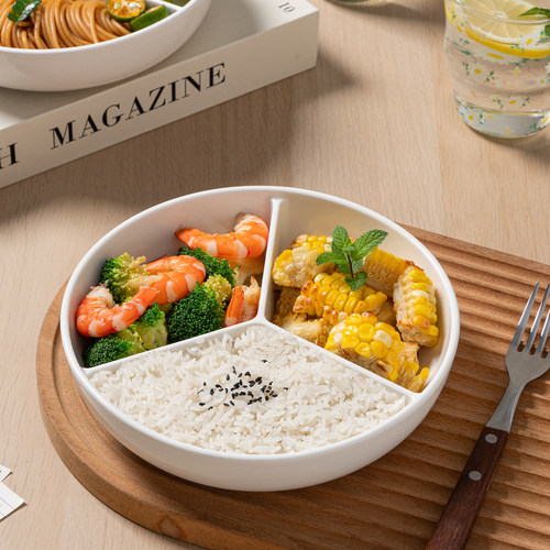 陶瓷家用蒸碗减脂分餐盘辅食蒸碗