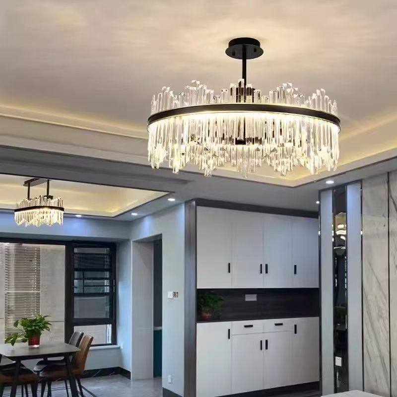 轻奢水晶吊灯客厅现代简约大气LED餐厅卧室黑色高档中山灯具新款,家装灯饰光源,客厅吊灯,淘宝优惠券,粉丝福利购,淘宝优惠卷