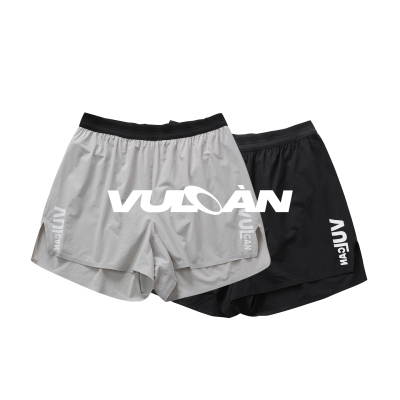 Vulcan 双层速干运动短裤轻薄透气防走光健身跑步休闲裤