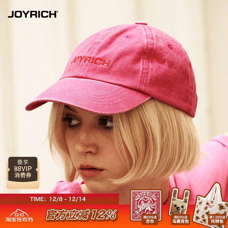 JOYRICH水洗经典LOGO软顶棒球帽