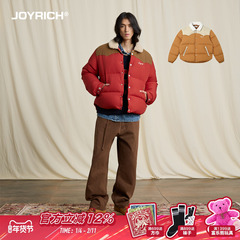 JOYRICH美式复古宽松休闲加厚白鸭绒面包服羽绒服秋冬季男女同款
