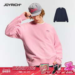 JOYRICH美式街头宽松休闲长袖贴布圆领卫衣25秋新品男女同款