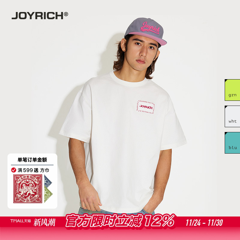 JOYRICH美式街头宽松涂鸦短袖T恤