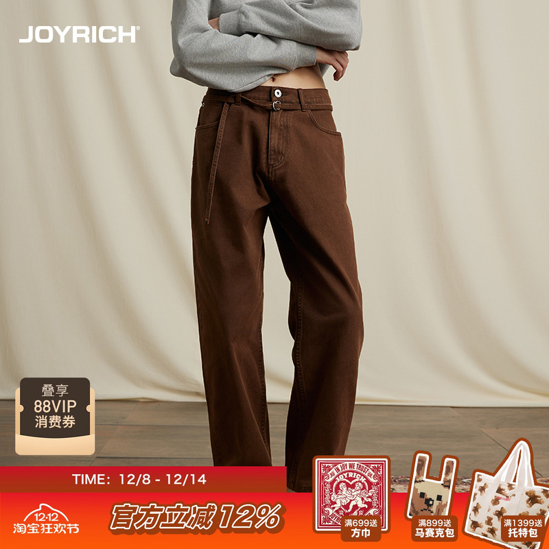 JOYRICH美式复古水洗做旧牛仔裤