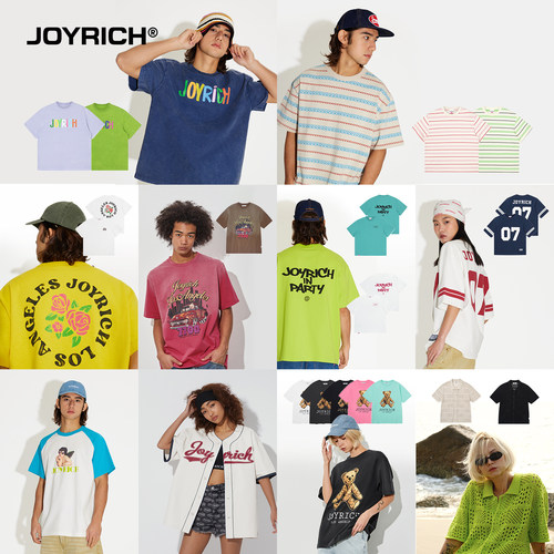 JOYRICH美式复古经典富乐熊T恤