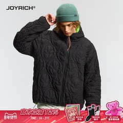 JOYRICH美式街头正反两穿连帽棉服外套25冬季新品男女同款