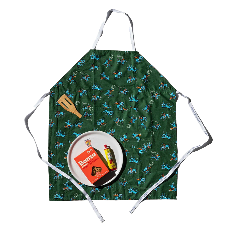 日本puebco手工印花围裙