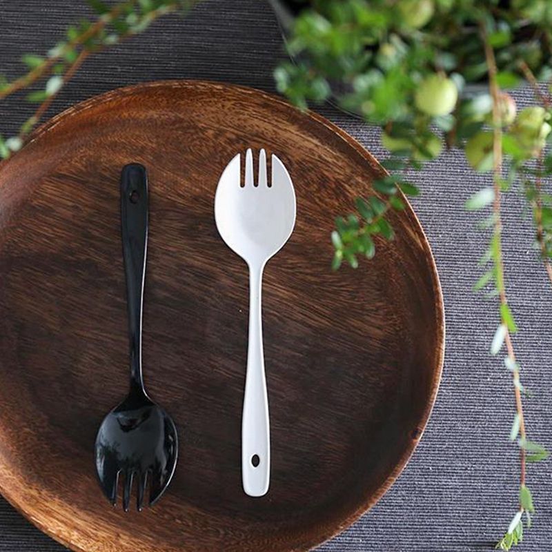 零选日本制gsp不锈钢搪瓷餐叉