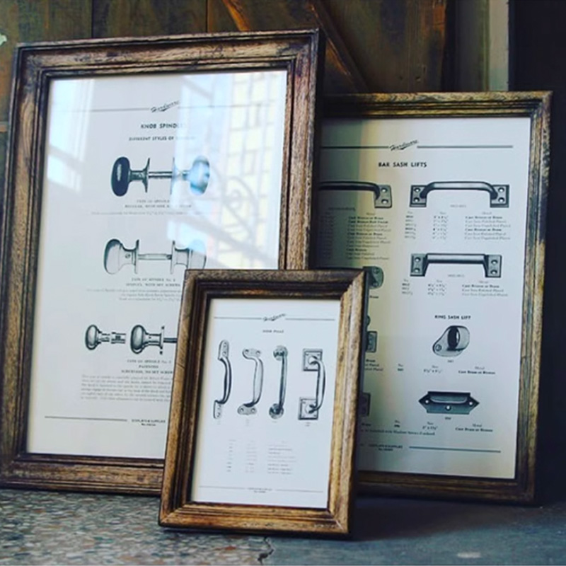 进口PUEBCO柚木画框复古