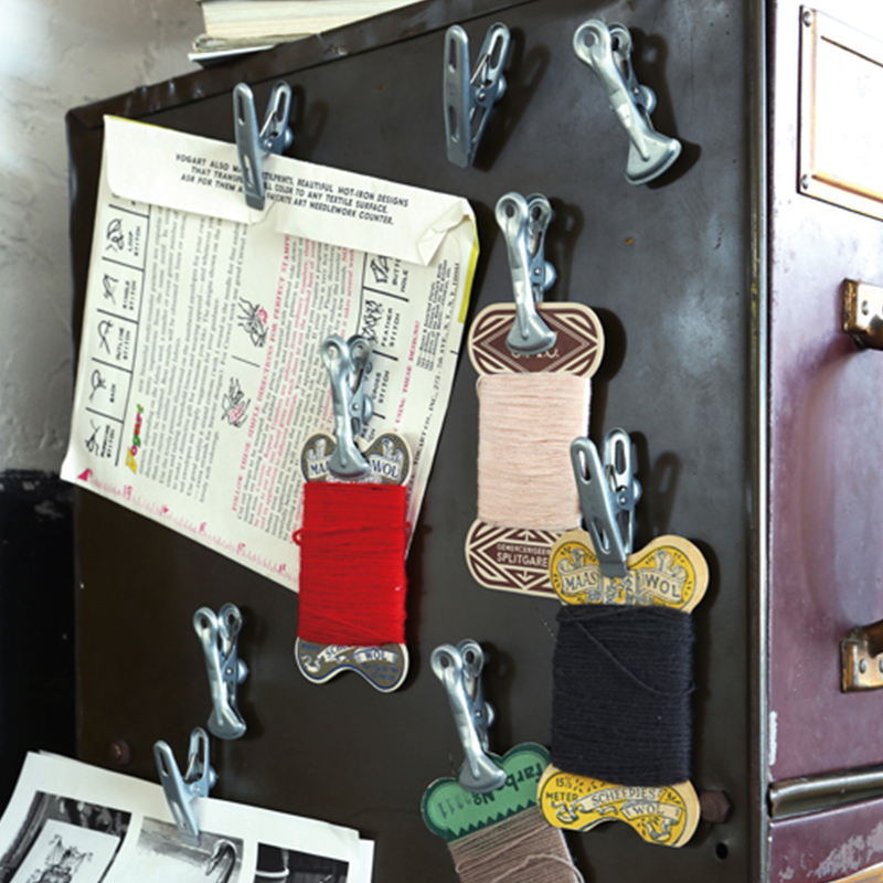 日本DULTON工业风复古磁铁夹收纳