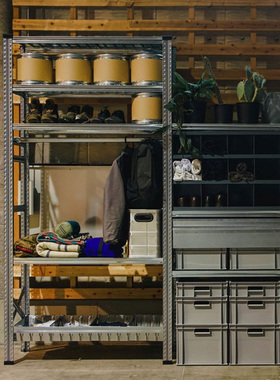 现货进口置物架货架METALSISTEM仓储金属架多层家用书架收纳层架