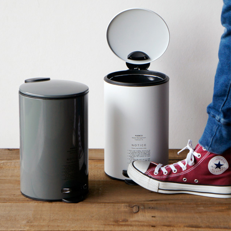 日本PUEBCO有盖垃圾桶创意卫生间