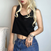 top宽松运动内搭小背心上衣女装 2023Women sports vest loose