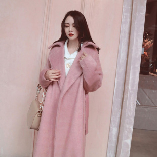 腰带 貂绒慵懒袍式 毛绒长大衣 LAMBO独家@特