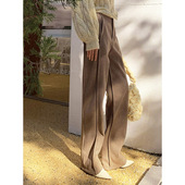 混色千鸟格 加厚羊毛呢 3米腿长 3D立体龙骨线 阔腿裤 LAMBO