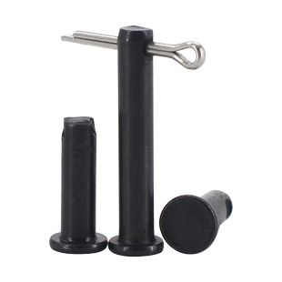 带孔销轴铁平头圆柱带孔销钉组合插销定位销M5M6M8M10M12-M30