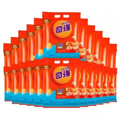 奇强240克洗衣粉低泡易漂持久留香除菌除螨商用地摊赠品实惠装
