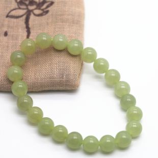 天然和田玉8mm圆珠秀气款手串手链单圈一物一图实物拍摄现货