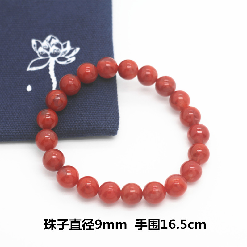 天然原矿单圈多圈南红手串手链弹力线方便取带无优化圆珠实物拍摄