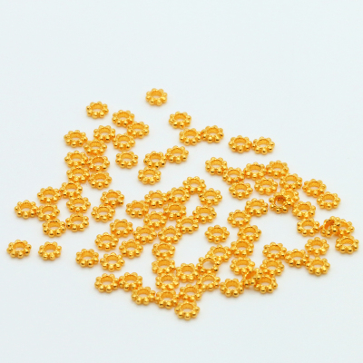 足金999超小实心隔片24k迷你